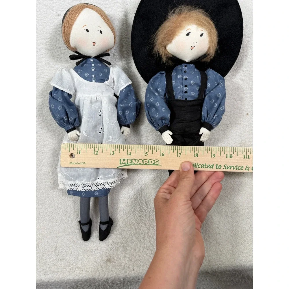 P. Buckley Moss Cloth Amish Dolls Vintage Numbered Hannah Isaac